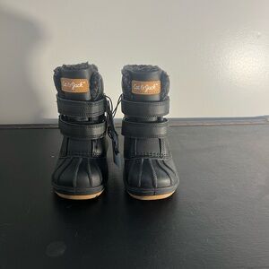 Cat & Jack Black Kids Boots size 6